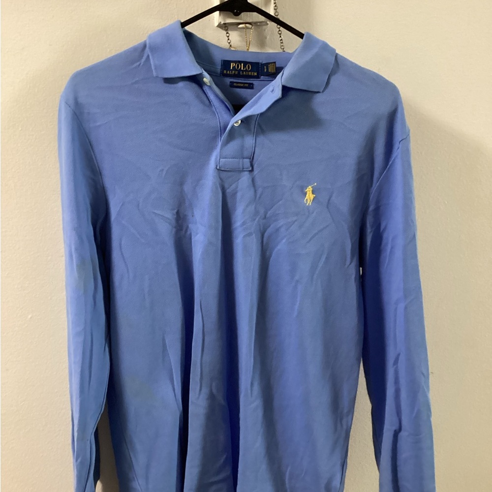 Ralph Lauren Men's Light Blue Polo Shirt